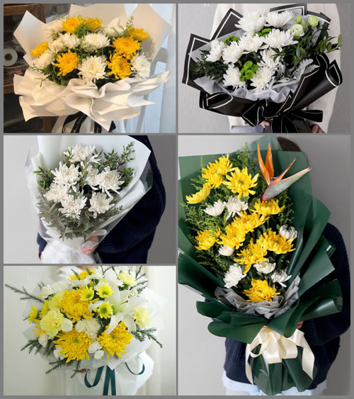 北京顺义区李桥镇北桃园村白事花束代送